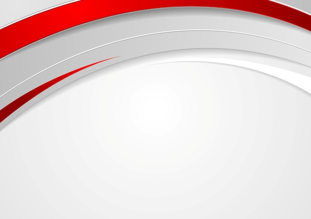 Abstract corporate red waves design