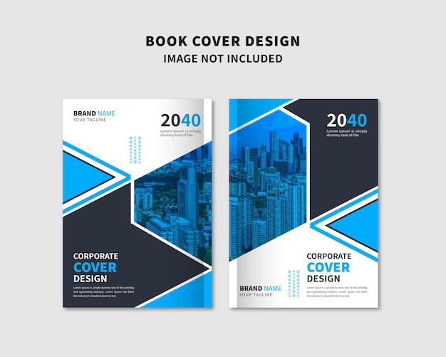 Абстрактный корпоративный простой шаблон дизайна обложки книги