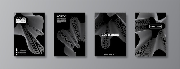 Abstract cover and brochure design.