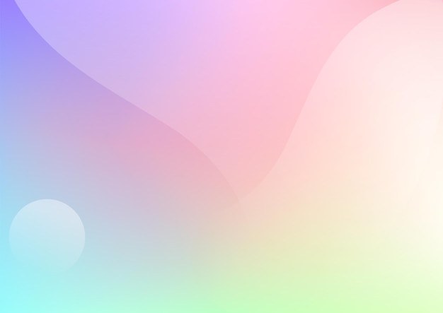Abstract cover design with light iridescent gradients and curves A3