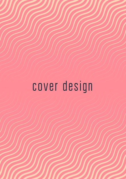 Abstract cover Minimal trendy vector