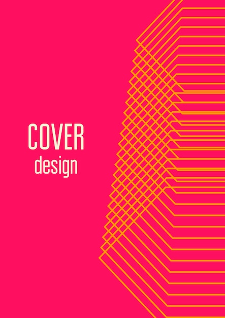 Abstract cover Minimal trendy vector