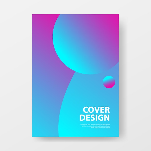 Vector abstract cover and poster design template