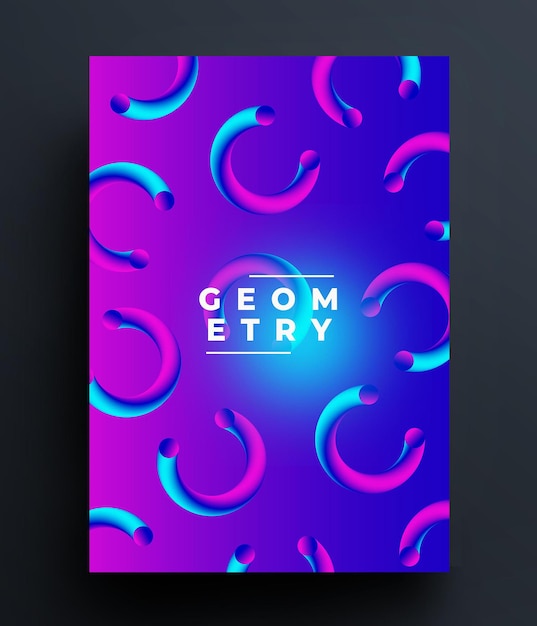 Vector abstract cover template
