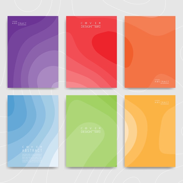 Vector abstract covers set