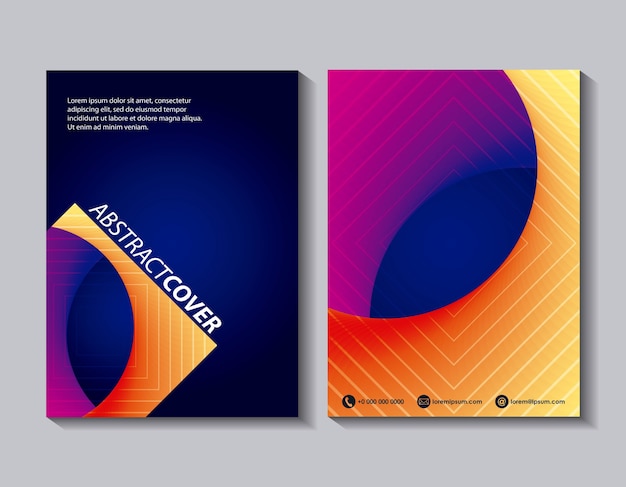 Vector abstract covers