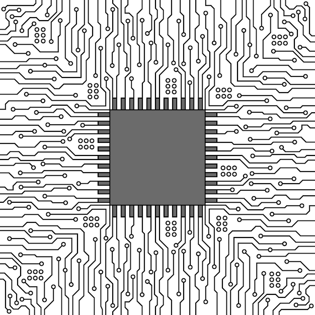 Abstract Creatief Moderne futuristische circuitboard achtergrond Hoge computertechnologie