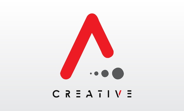 Abstract creatief Premium branding letter A logo-ontwerp