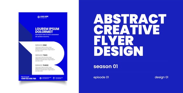 Abstract Creative Flyer Design Creative Flyer Aflevering 01 Ontwerp 01