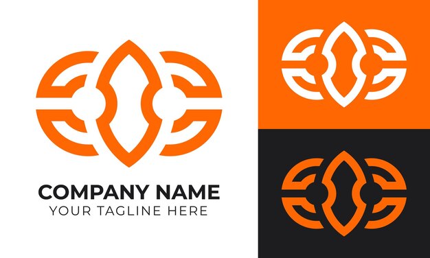 Abstract creative modern minimal business logo design template for your company