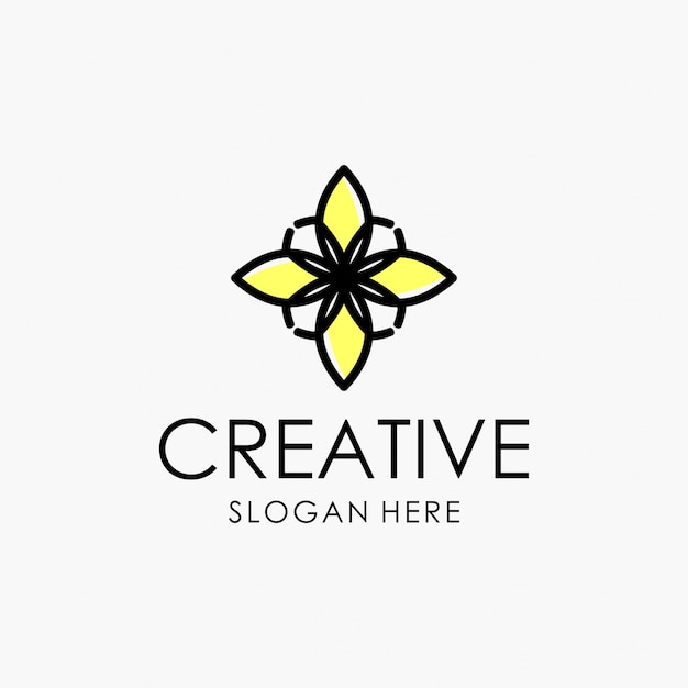 Abstract creative ornament logo design inspiration