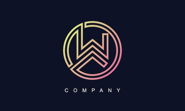 Abstract Creative Premium Corporate branding letter W logo design