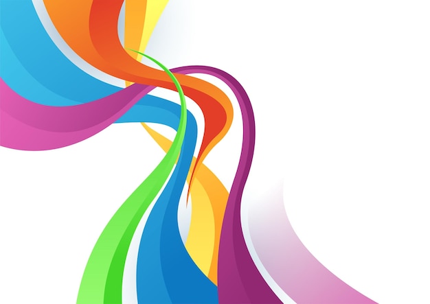 Vector abstract creative shape colorful design background