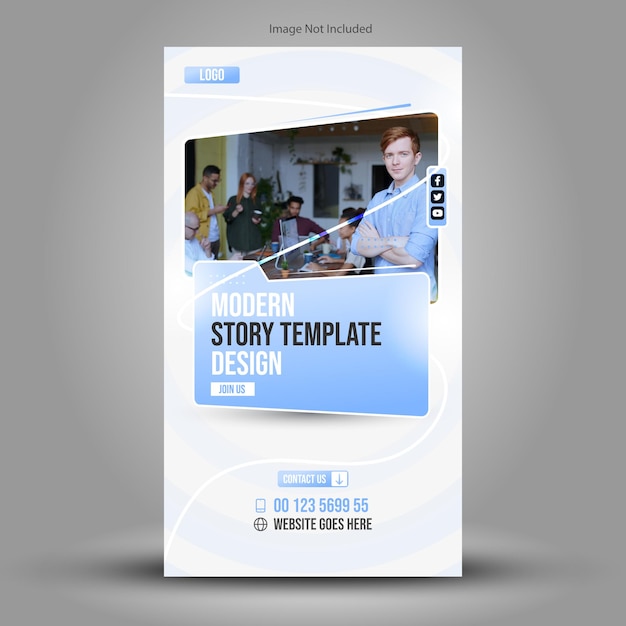 Abstract and creative story template design