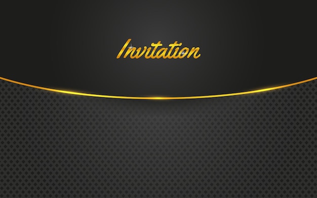 Abstract creative and unique luxury golden glowing shiny lines art effect invitation background