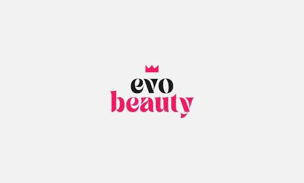 Abstract crown Beauty logo design template