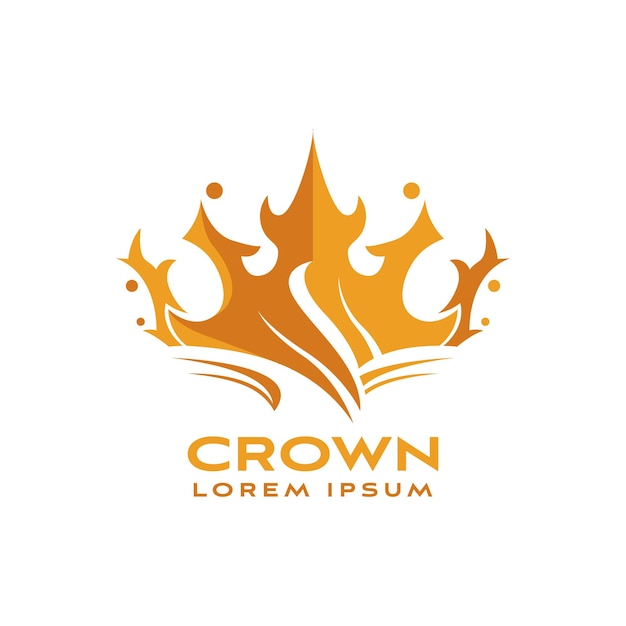 Abstract crown logo vector design