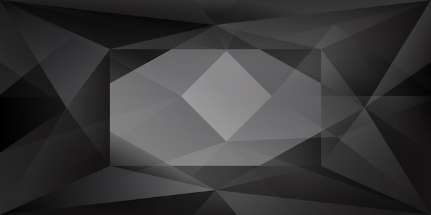 Abstract crystal background with refracting light and highlights in gray and black colors