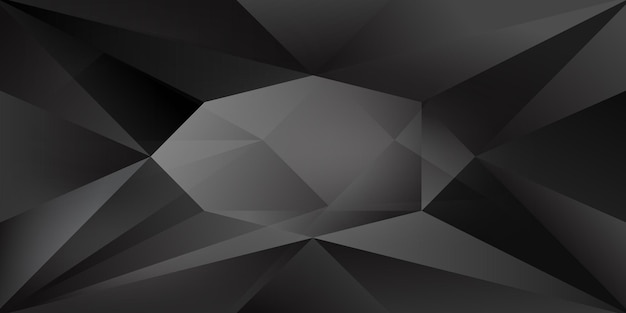 Vector abstract crystal background with refracting light and highlights in gray and black colors