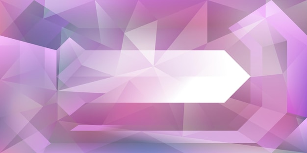 Abstract crystal background with refracting light and highlights in purple colors