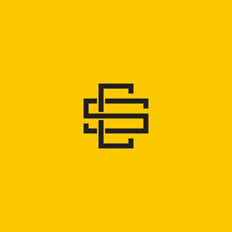 Vector csc 문자 간단한 스타일 비즈니스 로고 디자인 터 템플릿