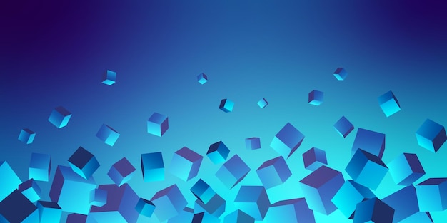 Vector abstract cube background