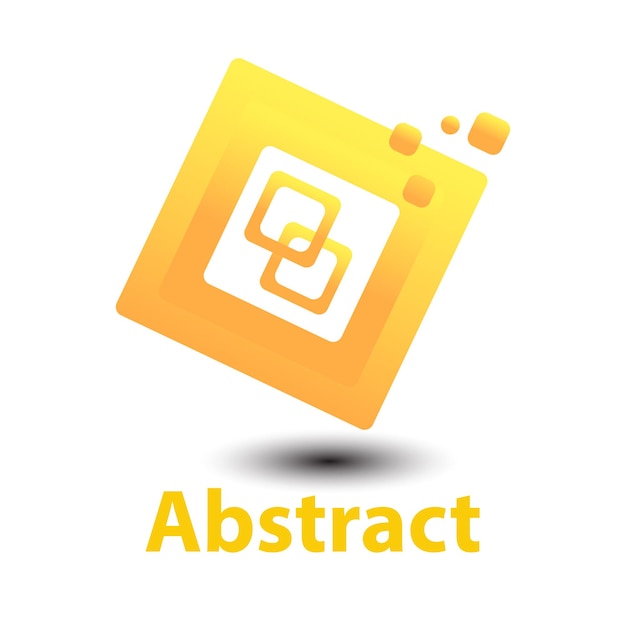 abstract cube logo design