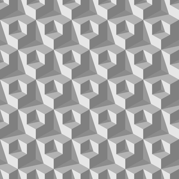 Abstract cube seamless pattern