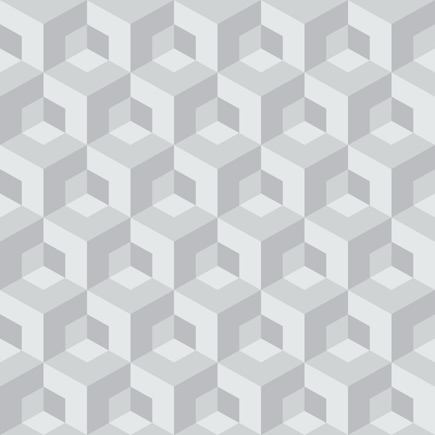 Vector abstract cube seamless pattern