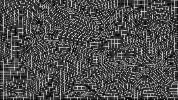 Vector abstract curve black grid wireframe landscape vector architecture illustration