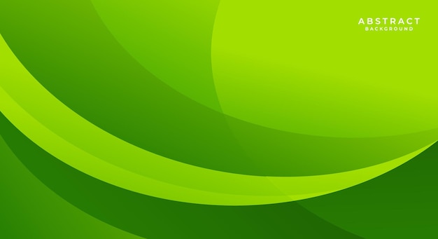 Vector abstract curve green background