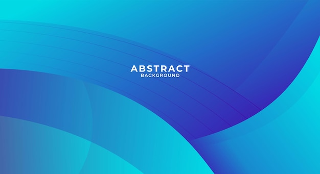 Abstract curve modern blue background