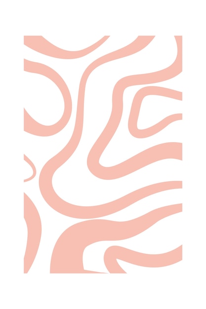 Vector abstract curved rectangle pattern