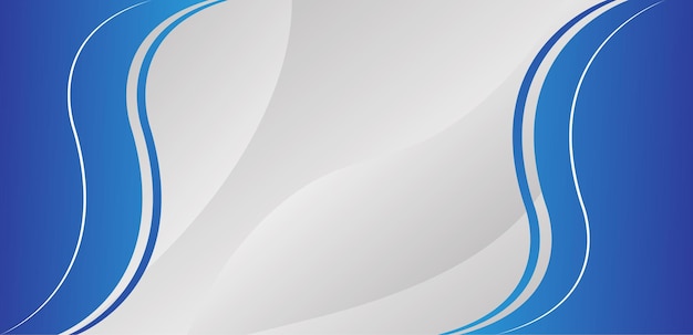 abstract curved wave background blue and white flowing lines with a smooth gradient design