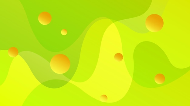 Abstract curvy gradient background with yellow modern color combination