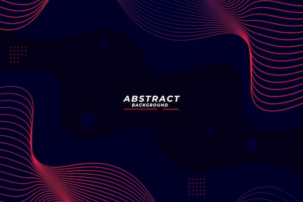 Vector abstract cyberpunk futuristic wave lines background