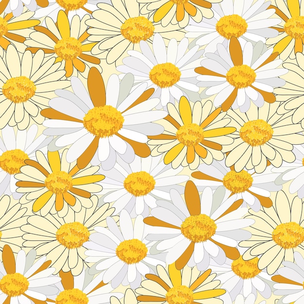 Abstract Daisy Pattern