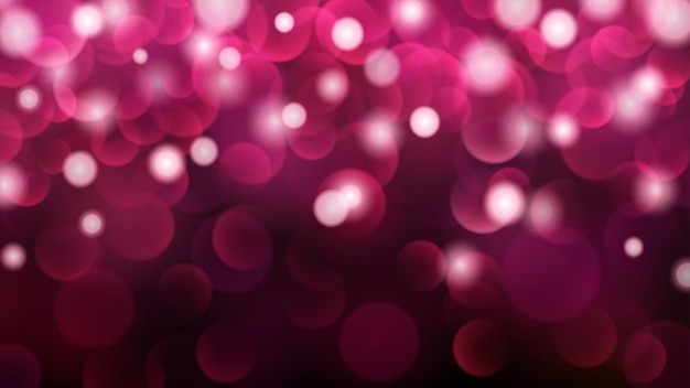 Vector abstract dark background with bokeh effects in pink colors