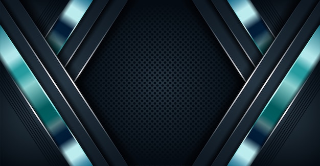 Vector abstract dark background with light overlap layers