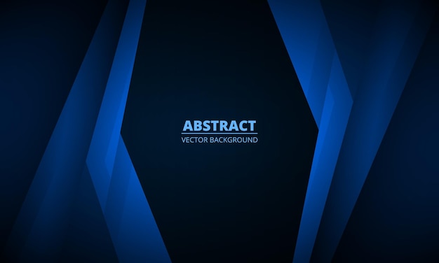 Abstract dark blue geometric background with modern corporate concept