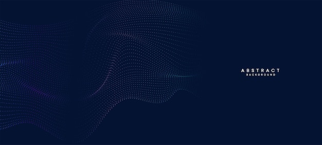 абстрактный темно-синий зеленый фиолетовый градиент текущая точка волновая частица геометрическая технология фона