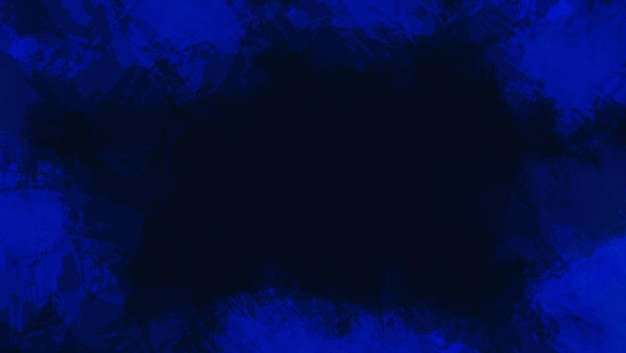 Abstract Dark Blue Grunge Watercolor Texture Frame Design