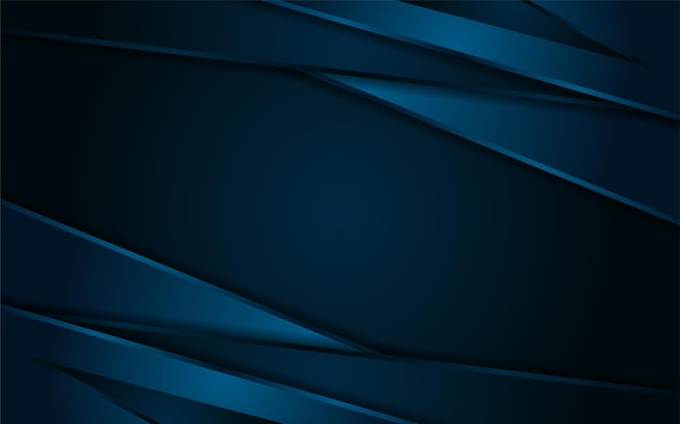 Abstract Dark Blue Lines and Shape Background Design