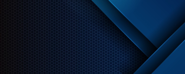 Vector abstract dark blue metallic background.