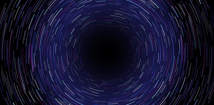 Vector abstract dark blue neon purple tunnel fractal burst backgrounds futuristic lines for wallpaper web