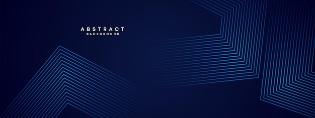 Abstract Dark Blue Waving circles lines Technology geometric shape and diagonal Background