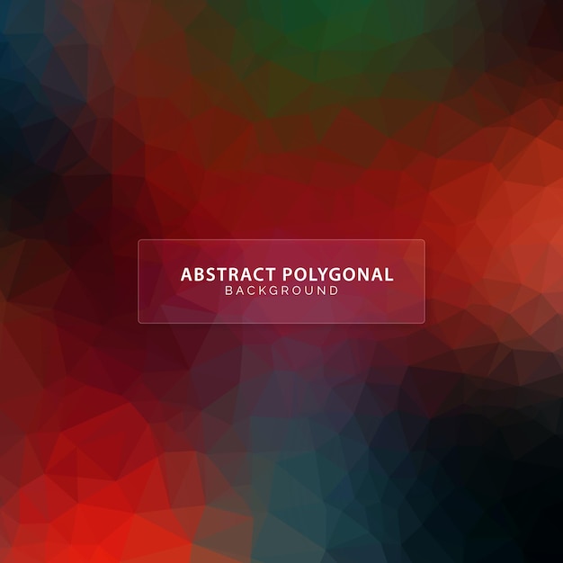 Abstract dark colorful low poly triangular background design