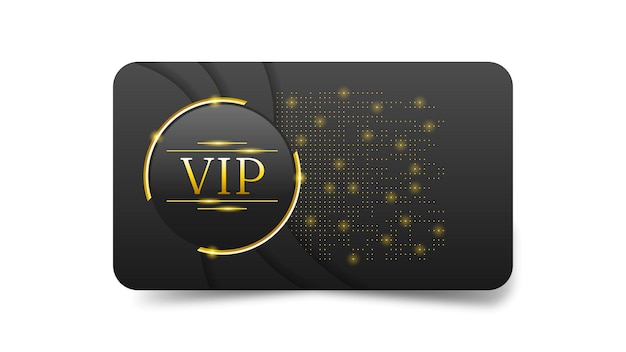 Vettore abstract dark gold e black vip card template vector design style premium luxury template premium