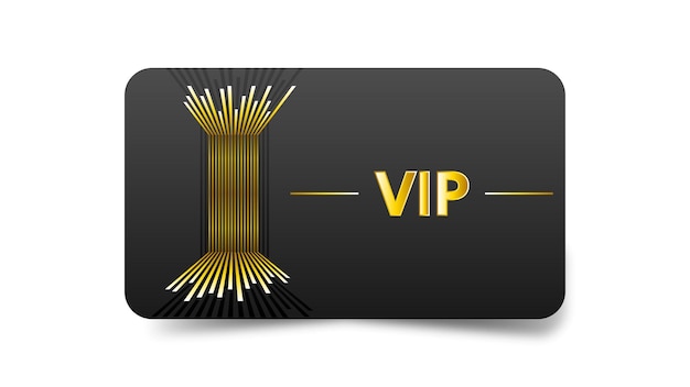 Абстрактный темно-золотой и черный Vip Card шаблон Векторный дизайн стиля премиум роскошный шаблон премиум