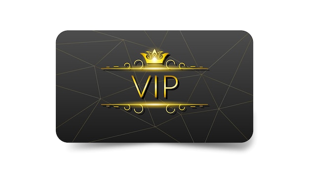 Abstract Dark Gold And Black Vip Card Template Vector Design Style Premium Luxury Template Premium